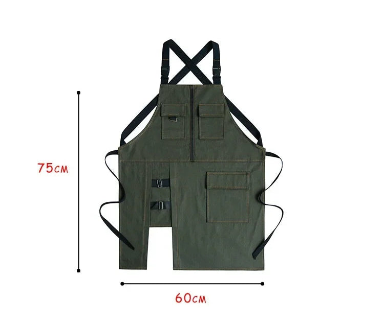 Heavy Duty Utility Apron – Multi-Pocket Adjustable Workwear Apron