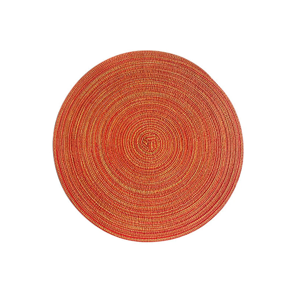 Round Woven Placemats in Vibrant Colours for Stylish Dining