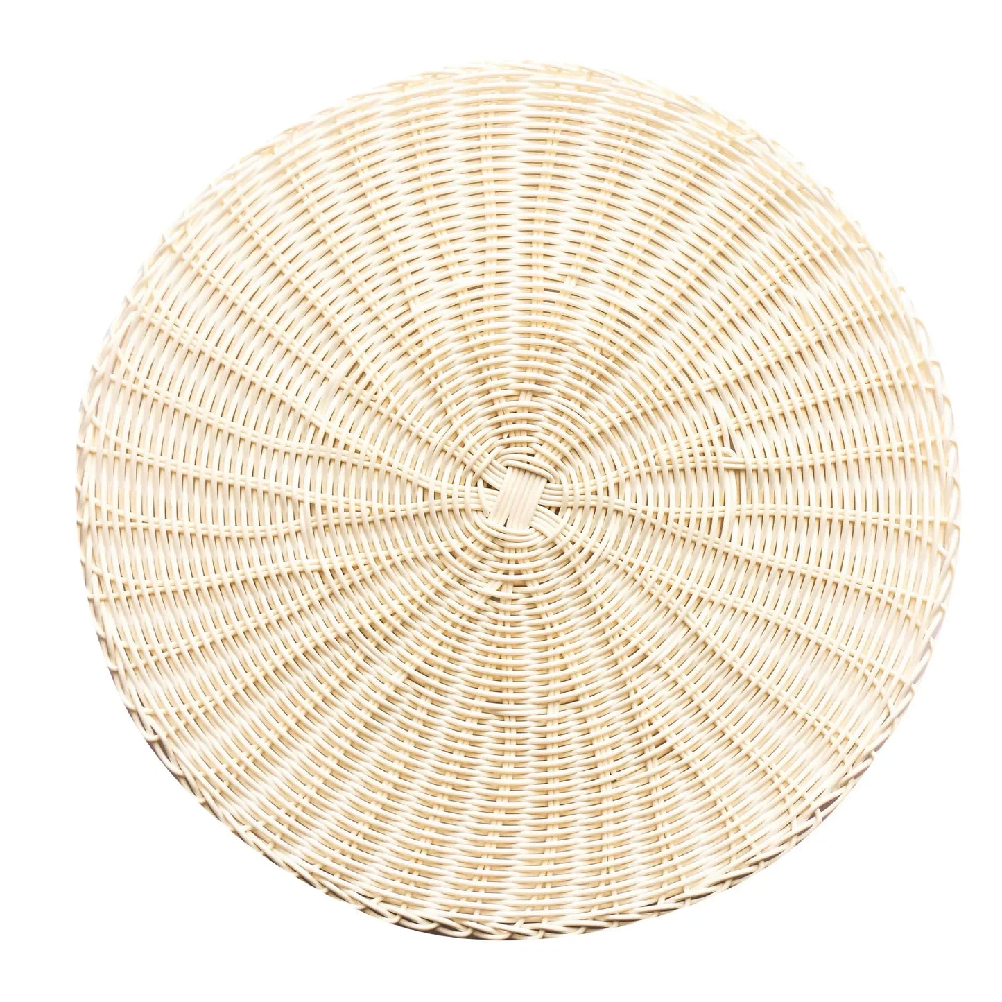 Woven Round Placemat – Natural Heat-Resistant Dining Table Mat for Kitchen or Outdoor Use