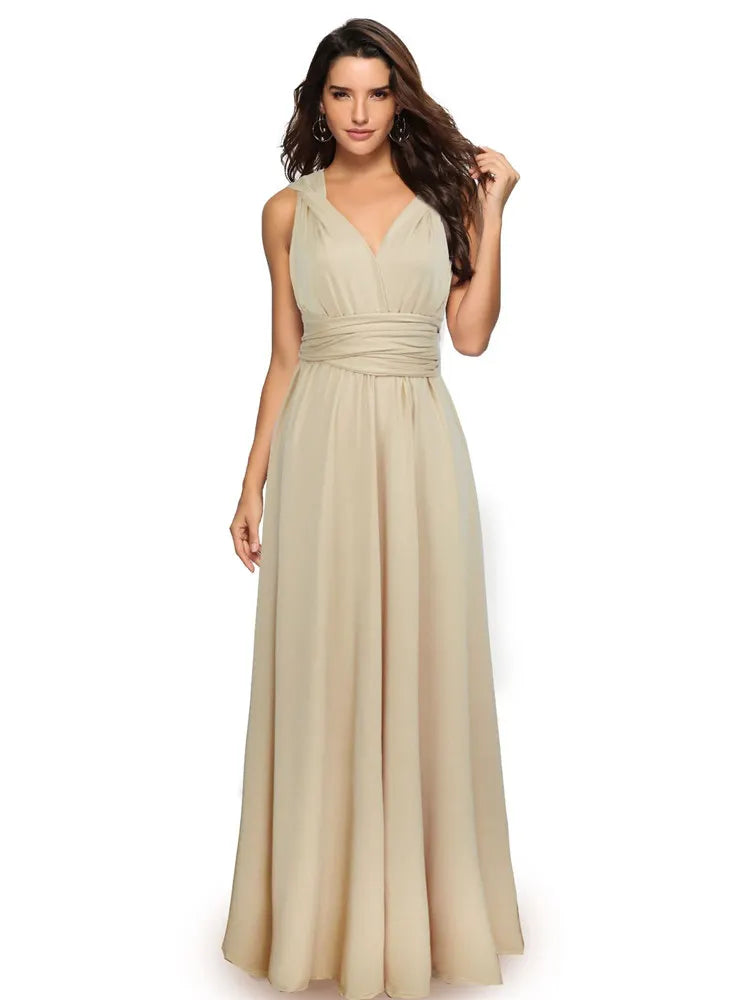 Marzella Multiway Maxi Dress – Tie Wrap Bridesmaid and Formal Occasion Gown in Multiple Colours