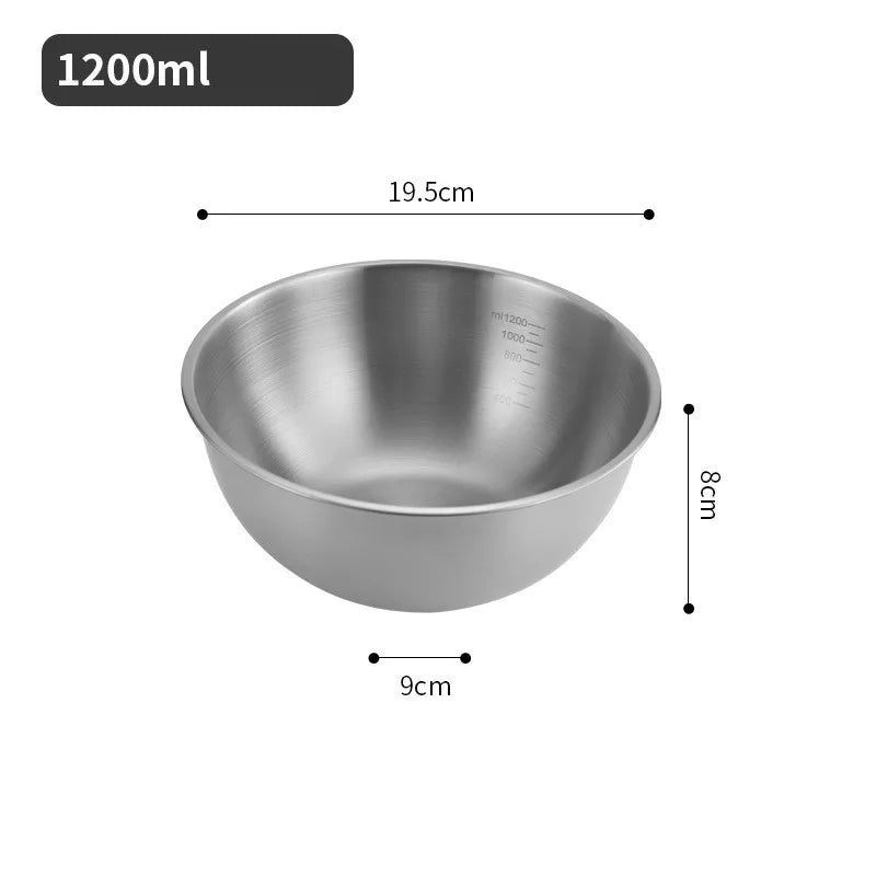 Stainless Steel Mixing Bowls – Gold & Silver Kitchen Prep Bowl Set