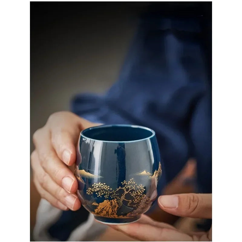 Japanese Ceramic Tea Cup – Traditional Matcha, Green Tea & Coffee Cup