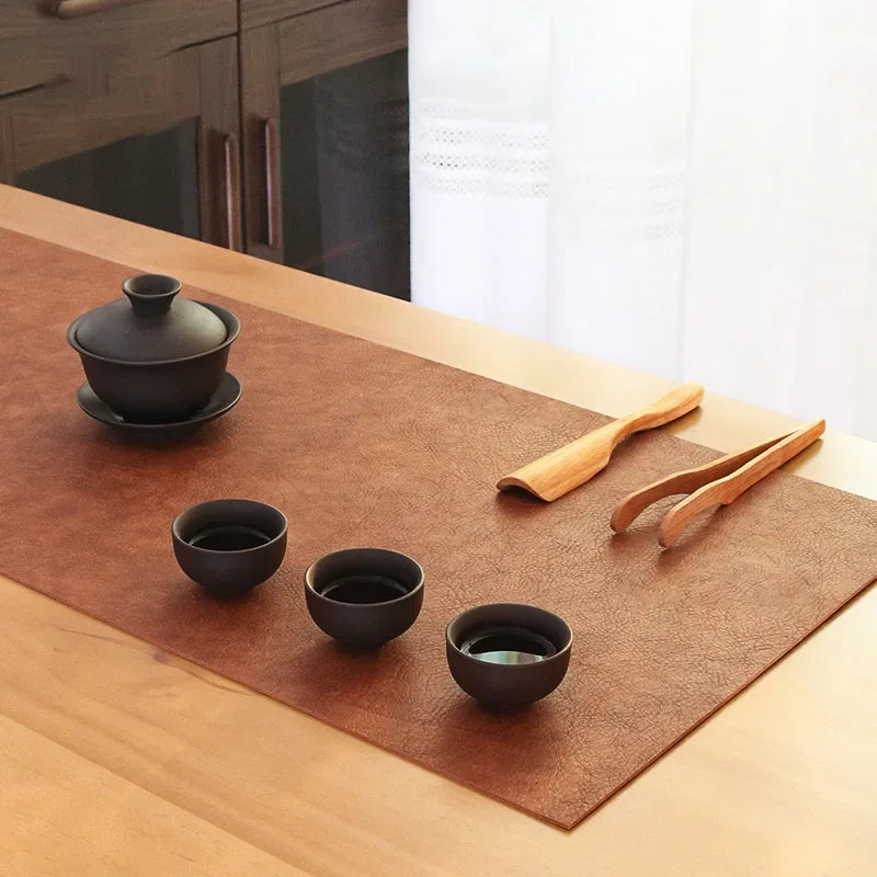 Faux Leather Table Runner