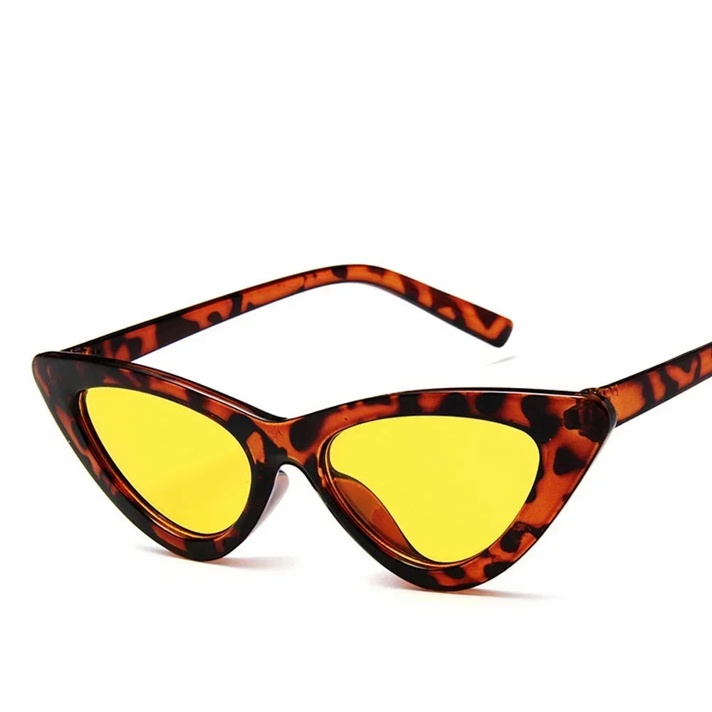 Selene Cat Eye Sunglasses – Vintage Slim Frame UV Eyewear for Women