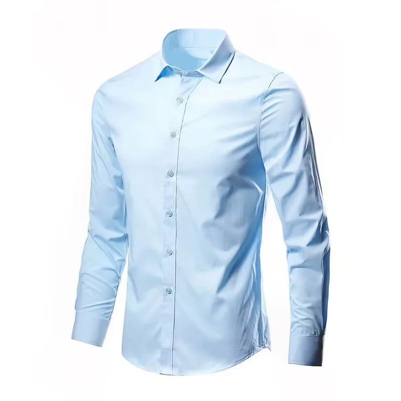 Men's Slim-Fit Long-Sleeve Shirt