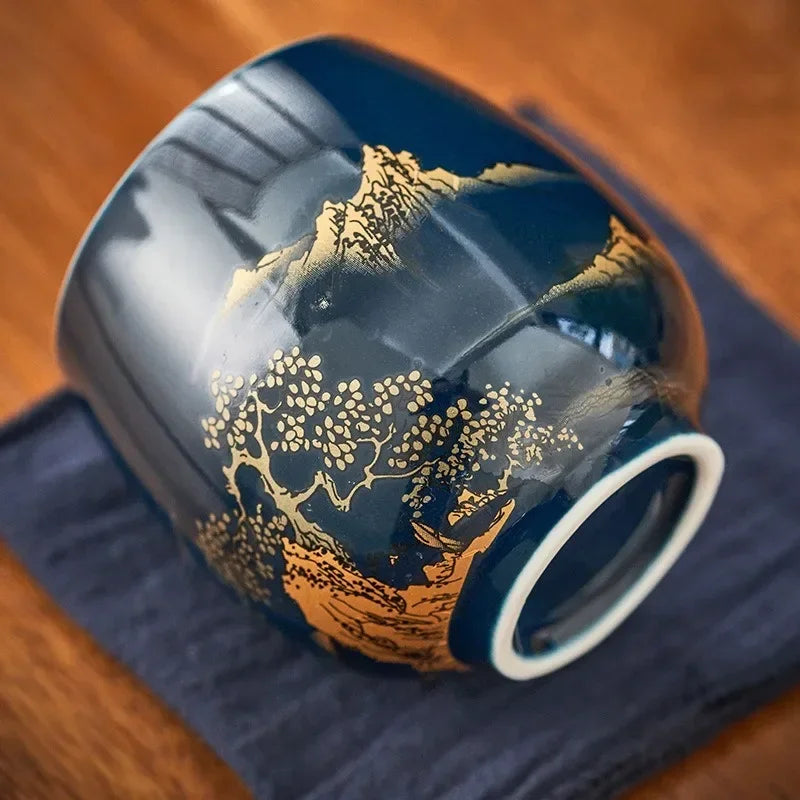 Japanese Ceramic Tea Cup – Traditional Matcha, Green Tea & Coffee Cup