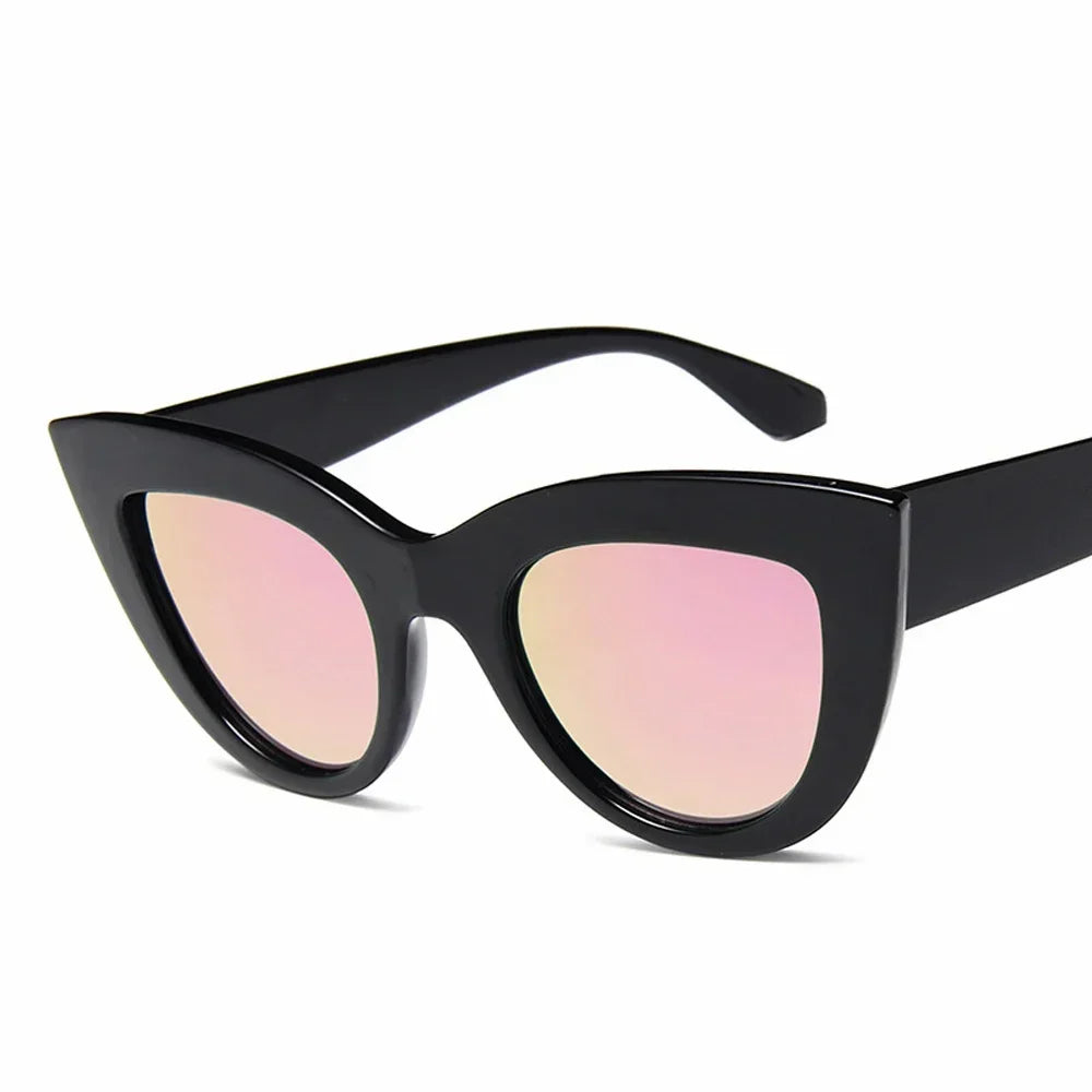 Aria Black Cat Eye Sunglasses – Bold Women’s UV Summer Eyewear