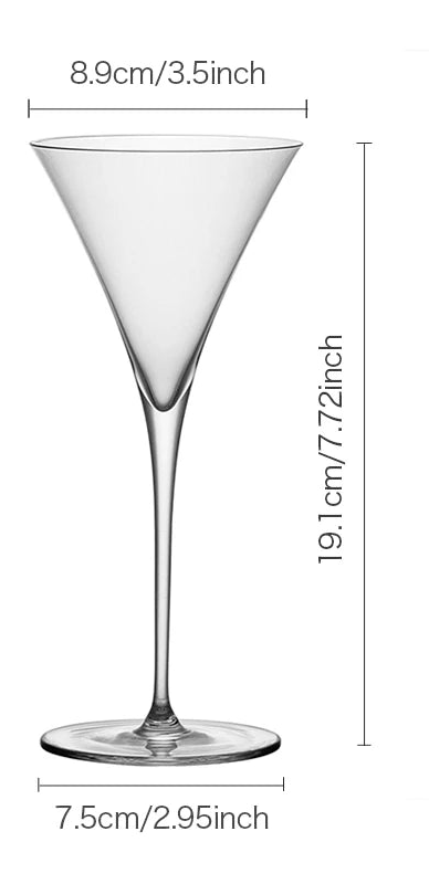 Cavara Crystal Martini Glass – Elegant Cocktail Glass for Home Bar