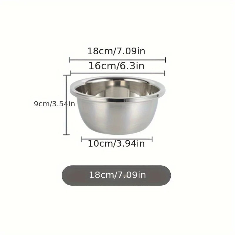 Stainless Steel Pet Food Bowl – Feeding Dish for Dogs and Cats in 18cm, 22cm, 26cm & 30cm Sizes