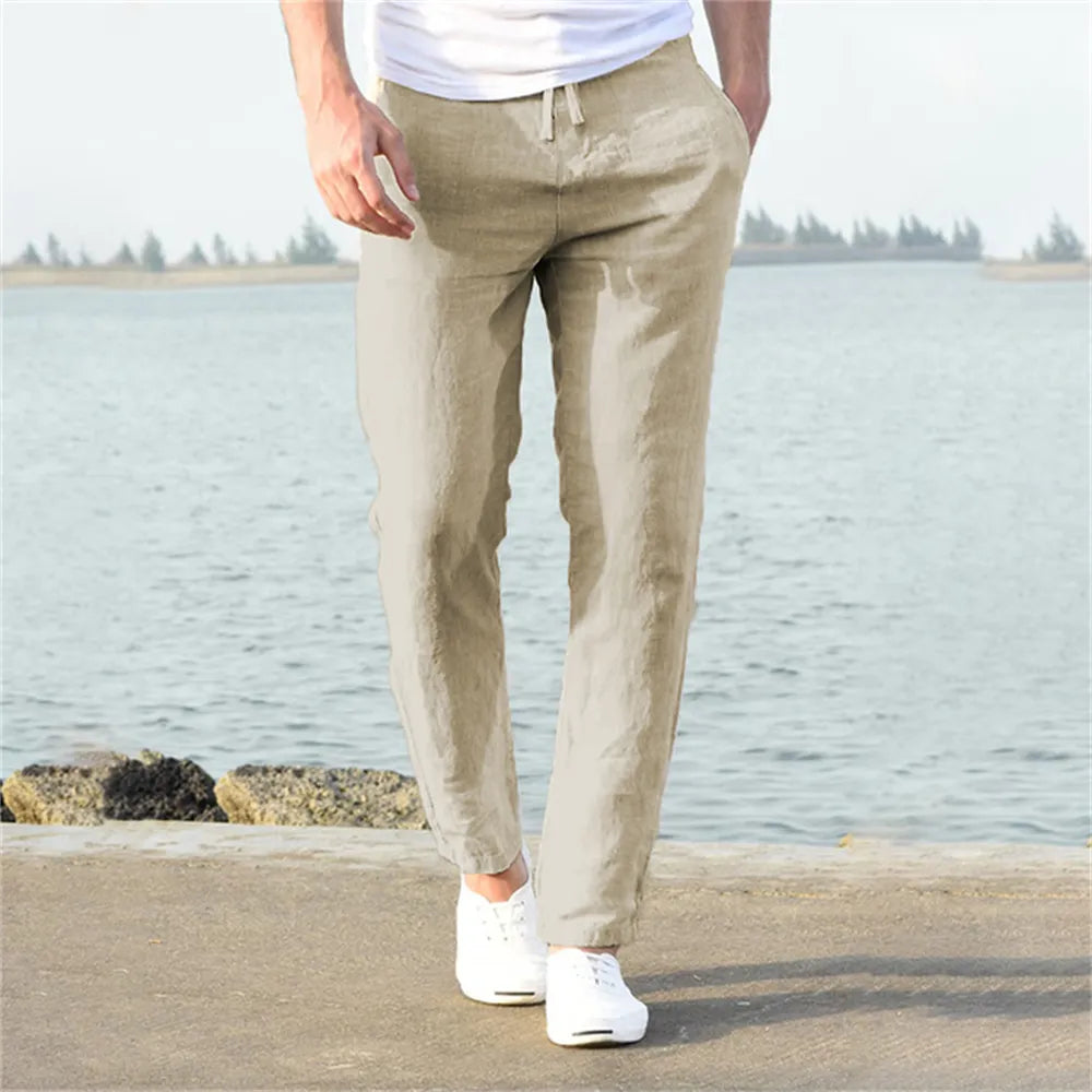 Linen Blend Trousers
