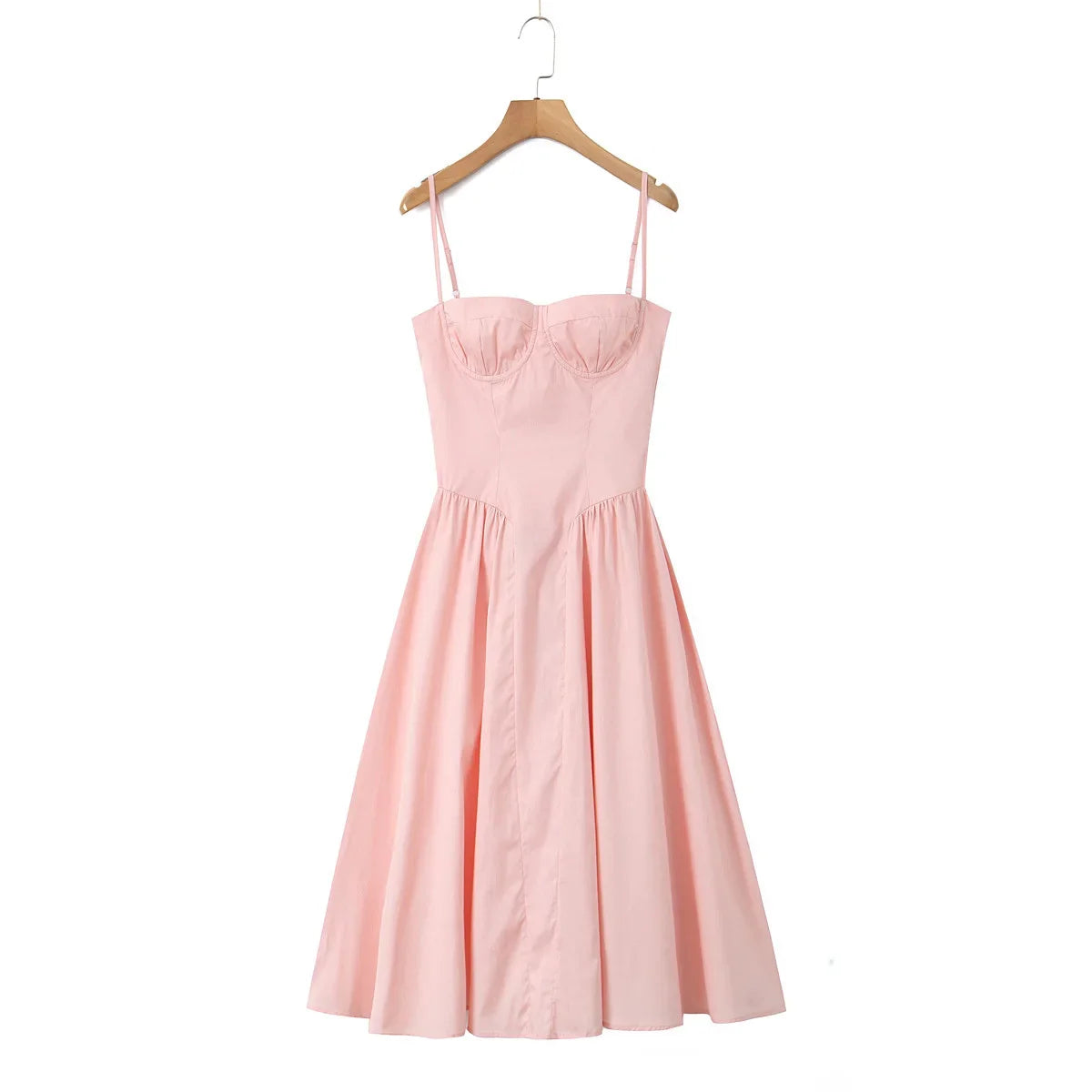 Loretta Sweetheart Neckline Vintage-Inspired Midi Dress – Floral Print, Red, Pink, Navy, White & Black Summer Dresses
