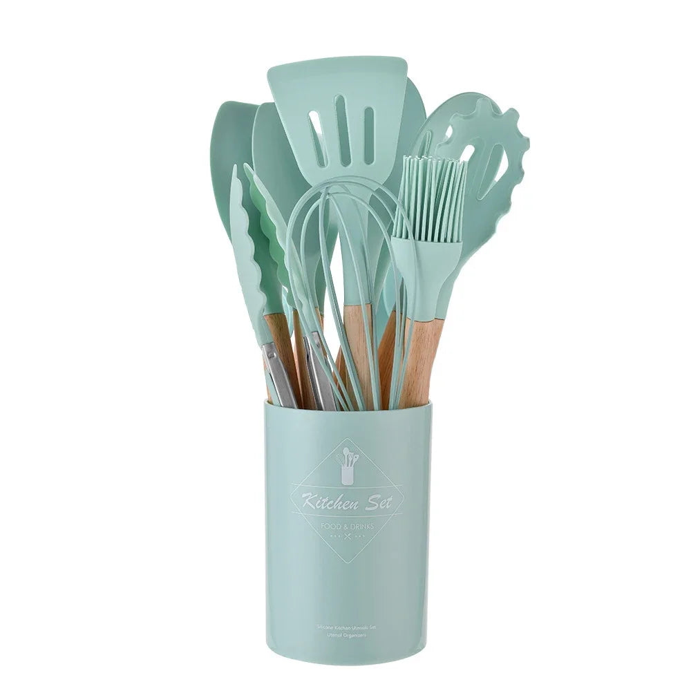 Silicone Kitchenware Utensils Set 12pcs