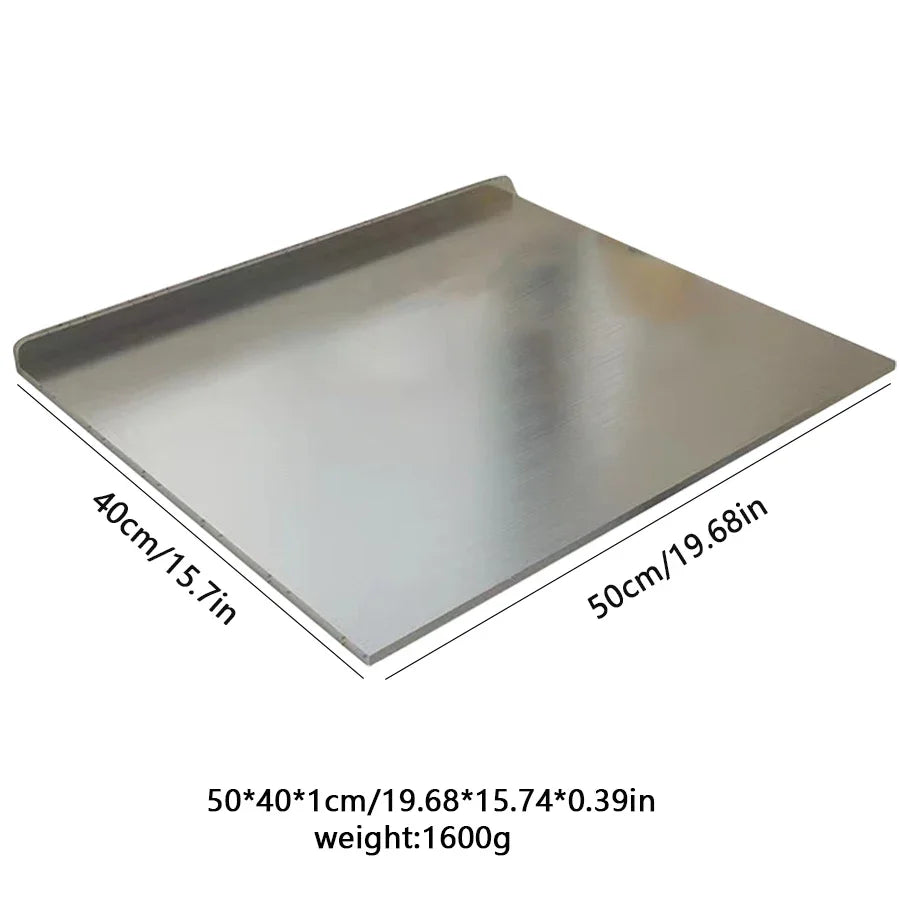Stainless Steel Chopping Board – Large Anti-Slip Kitchen Cutting Surface, Easy Clean Worktop Board for Food Prep, Meat, Fruit & Vegetables