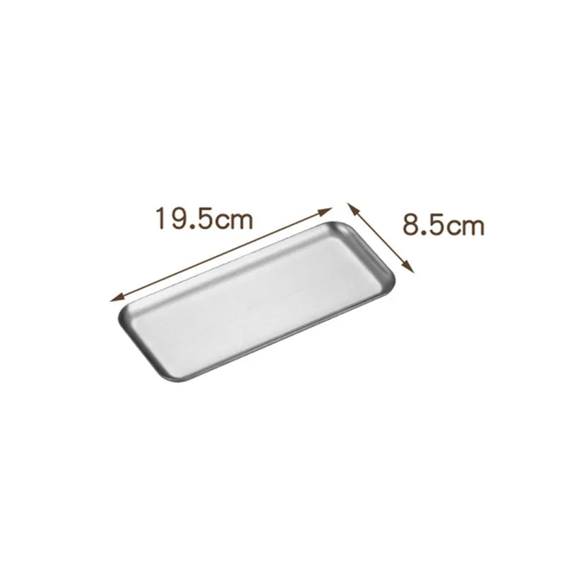 Gold & Silver Stainless Steel Baking/ Serving Tray Set – Flat Oven Roasting Pans