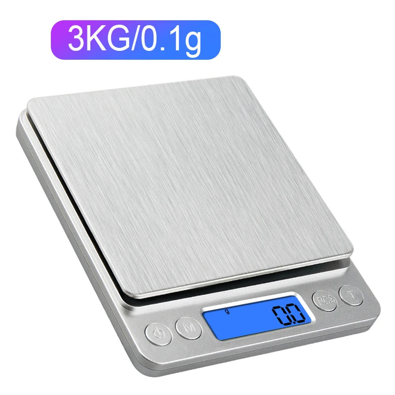 Digital Scale – 6 Unit Precision Food & Jewellery Weighing Scale with Backlit LCD Display