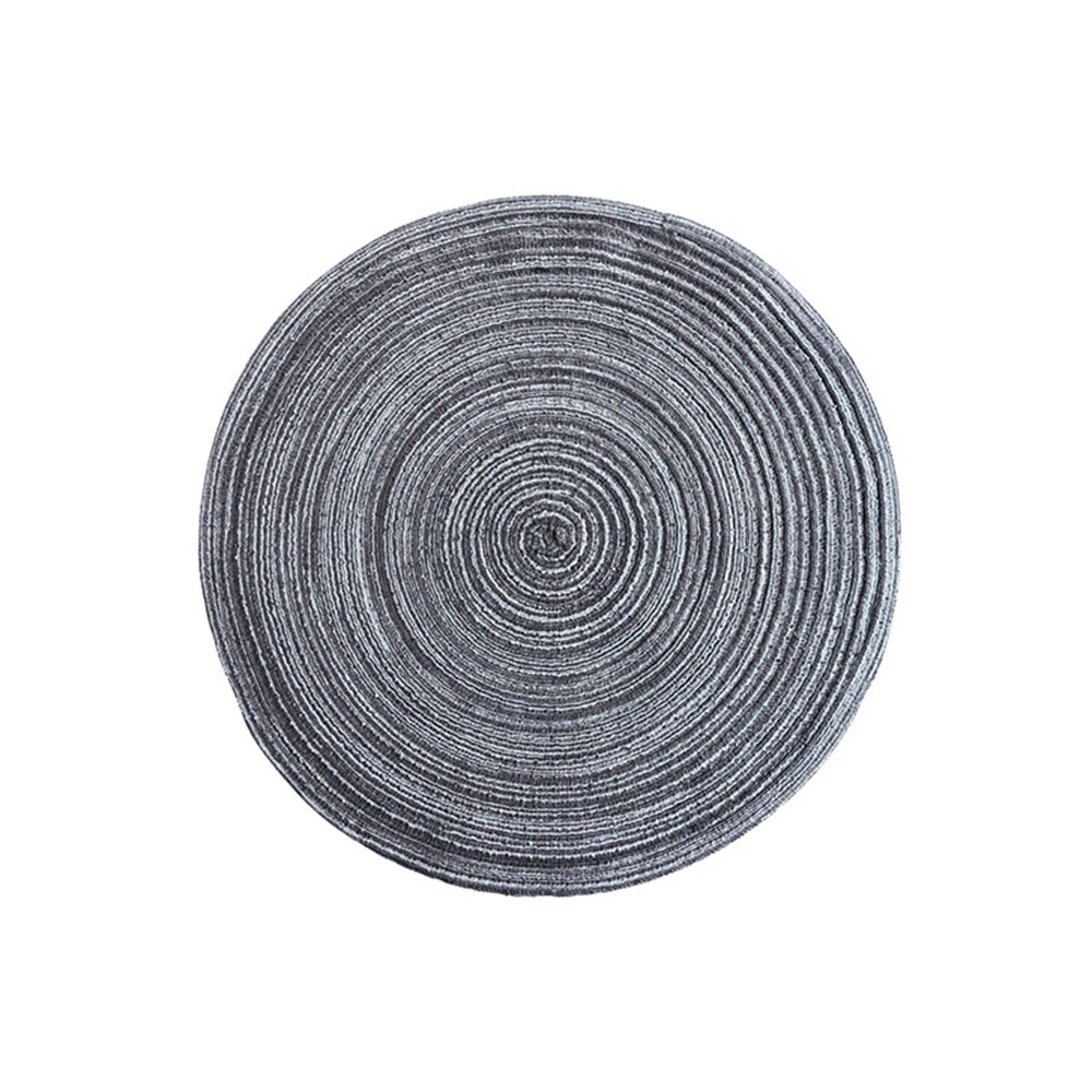 Round Woven Placemats in Vibrant Colours for Stylish Dining