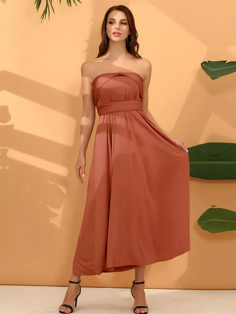 Marzella Multiway Maxi Dress – Tie Wrap Bridesmaid and Formal Occasion Gown in Multiple Colours
