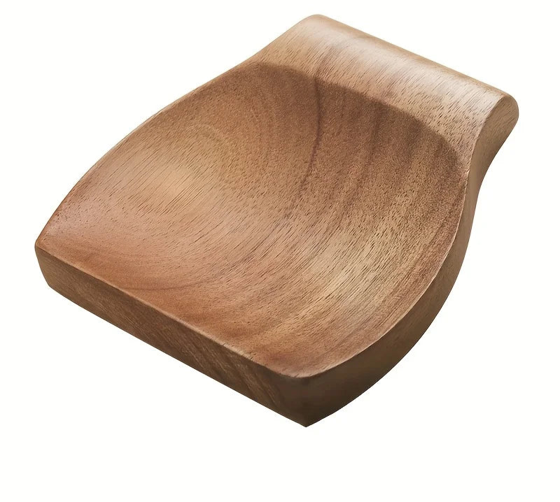 Wooden Spoon Rest – Natural Utensil Holder for Kitchen Counter, Spatula Tray for Cooking Tools