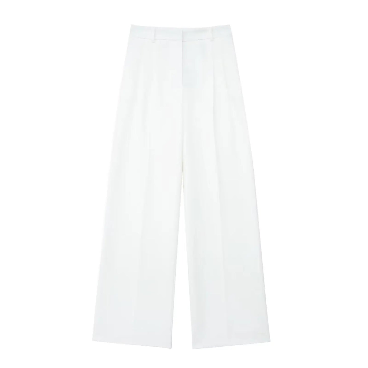 Rivana Tailored Waistcoat and Wide Leg Trouser Two Piece Set – White, Pink, Taupe and Black Sleeveless Suit Co-ord for Women