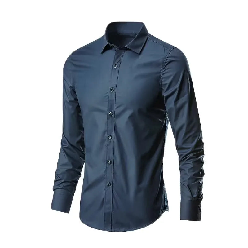 Men's Slim-Fit Long-Sleeve Shirt