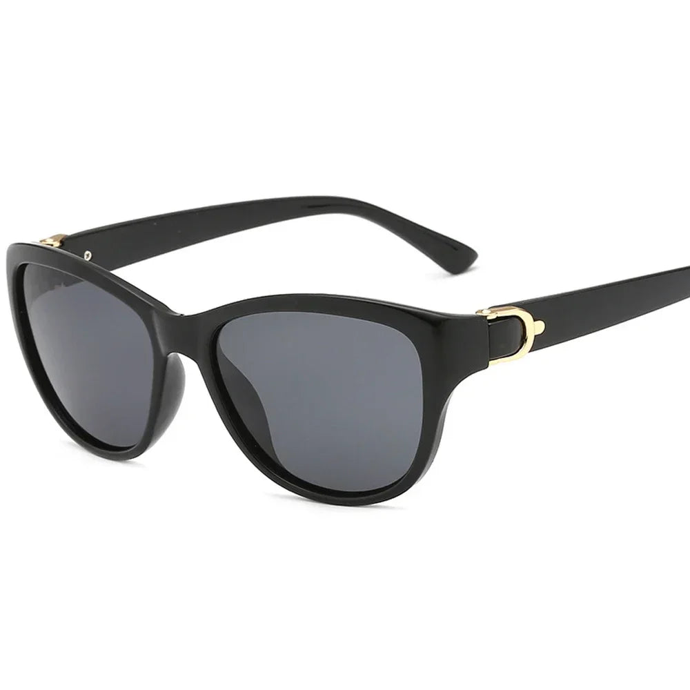 Serena Elegant Black Sunglasses – UV Protection Fashion Shades for Women