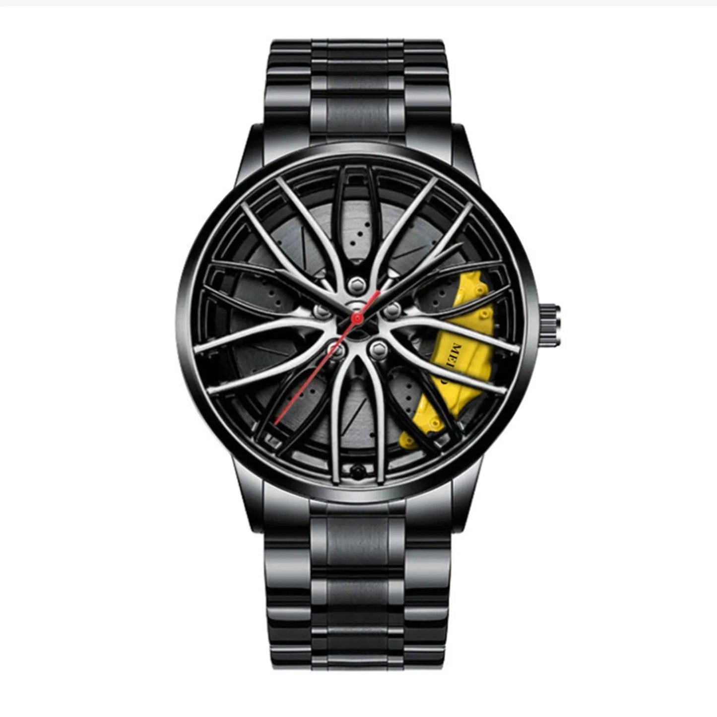 Men's Racing-Inspired Wheel Rim Watch