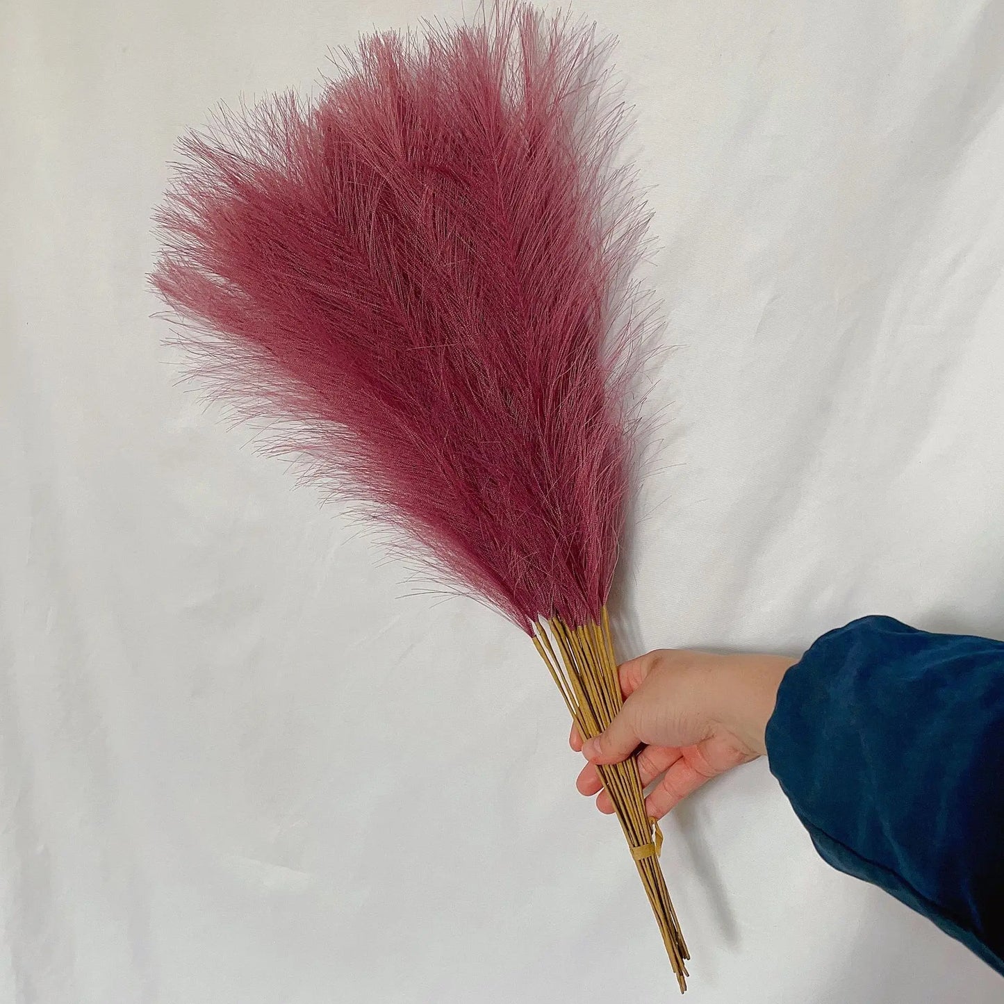 Boho Pampas Grass – 10 Piece Fluffy Reed Stems for Vases, Home Styling & Events