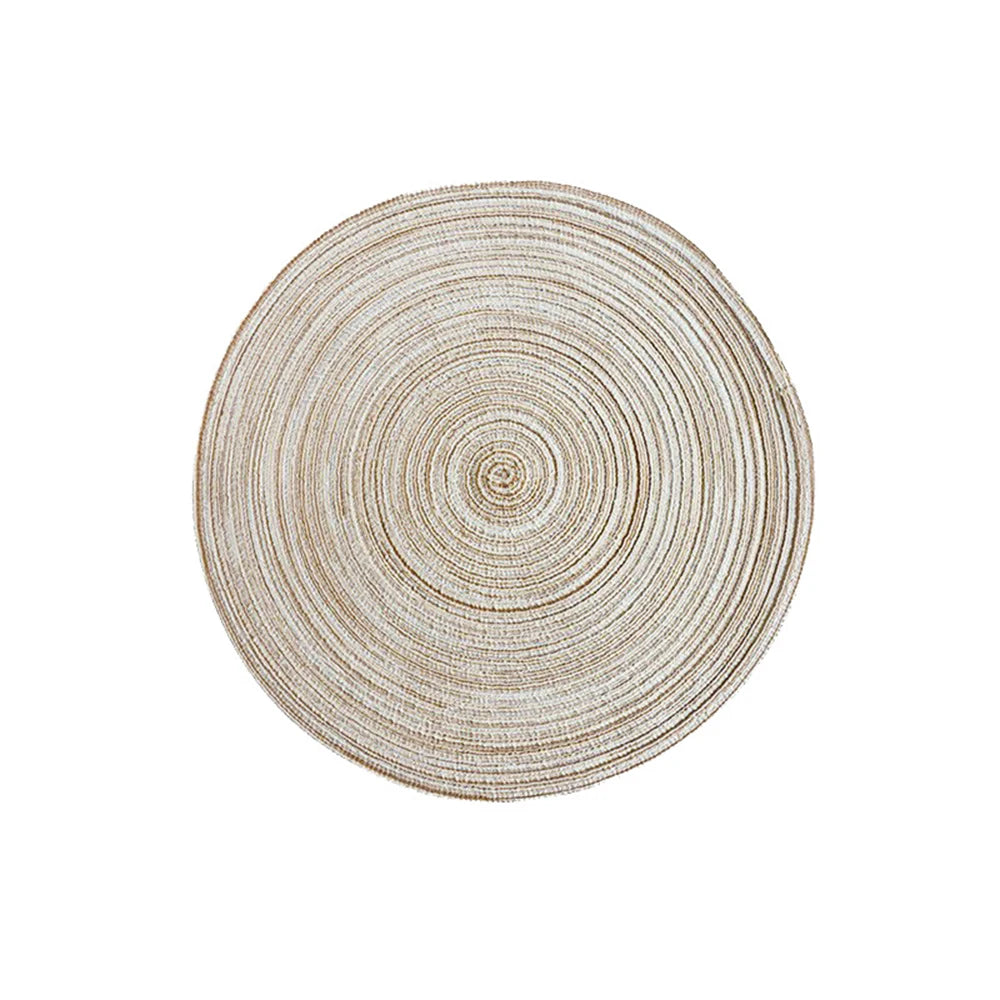 Round Woven Placemats in Vibrant Colours for Stylish Dining