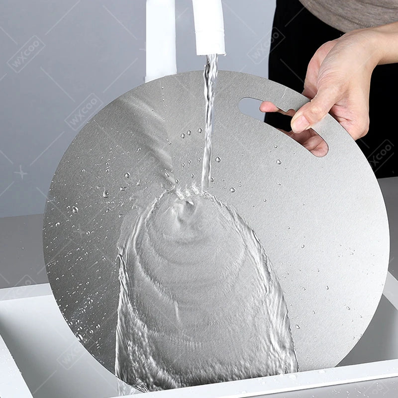 Stainless Steel Chopping Boards – Non-Slip, Hygienic Food Prep Boards in Round & Rectangular Styles