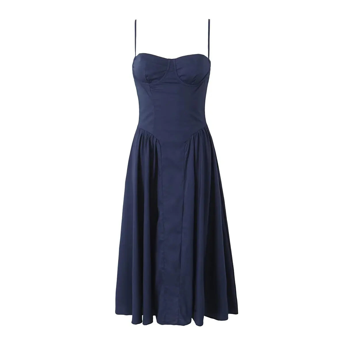 Loretta Sweetheart Neckline Vintage-Inspired Midi Dress – Floral Print, Red, Pink, Navy, White & Black Summer Dresses