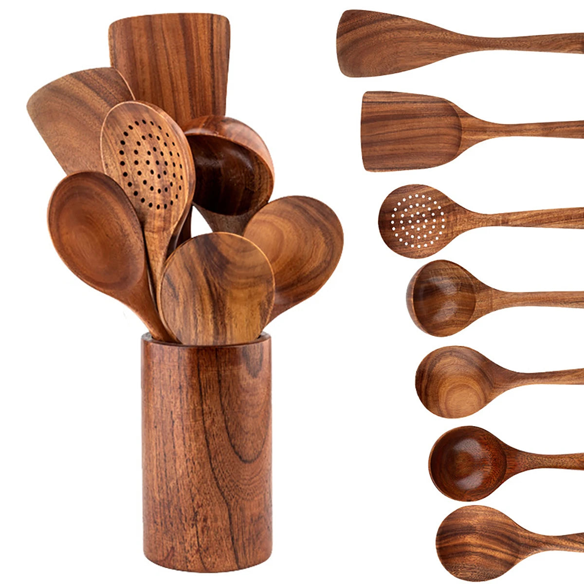 Rustic Wooden Utensil Set