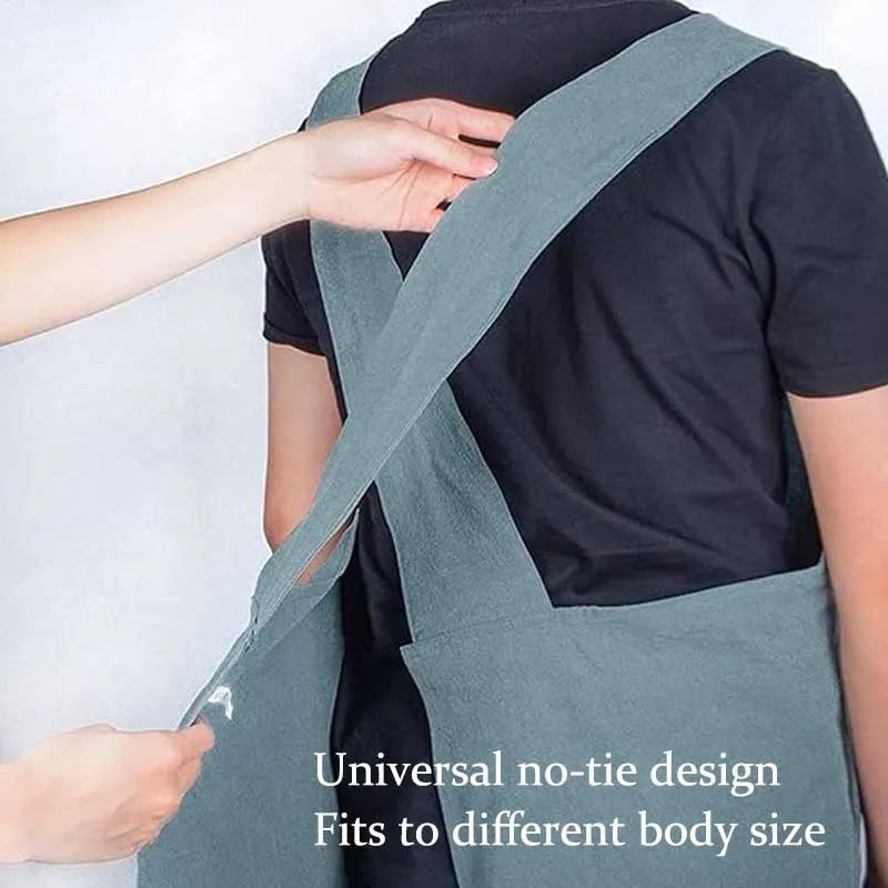Comfort Fit Cross Back Apron – No-Tie Cooking Apron with Pockets for Kitchen, Baking & Daily Use