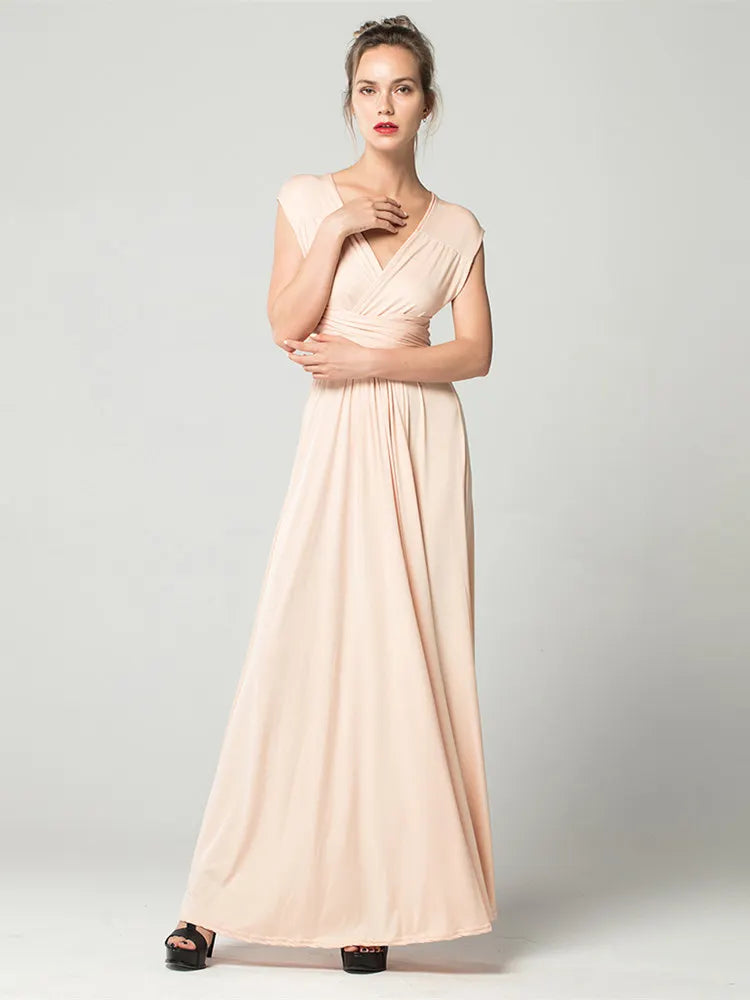 Marzella Multiway Maxi Dress – Tie Wrap Bridesmaid and Formal Occasion Gown in Multiple Colours