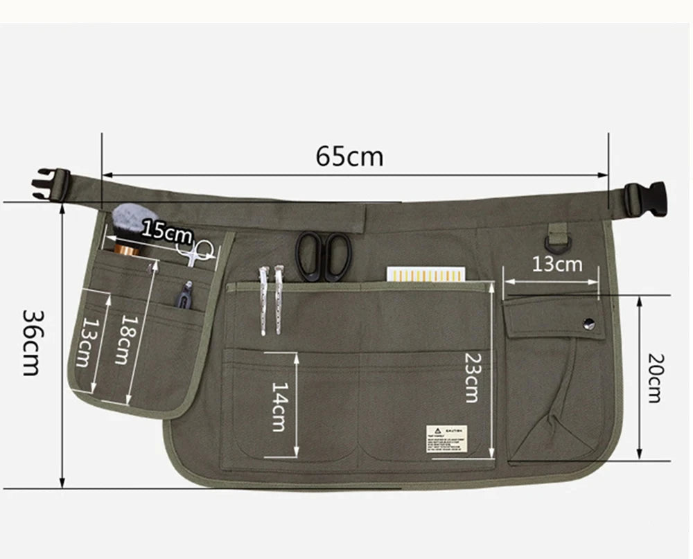Heavy Duty Tool Belt Apron with Pockets – Adjustable Waist Work Apron for Gardening, DIY, and Crafting