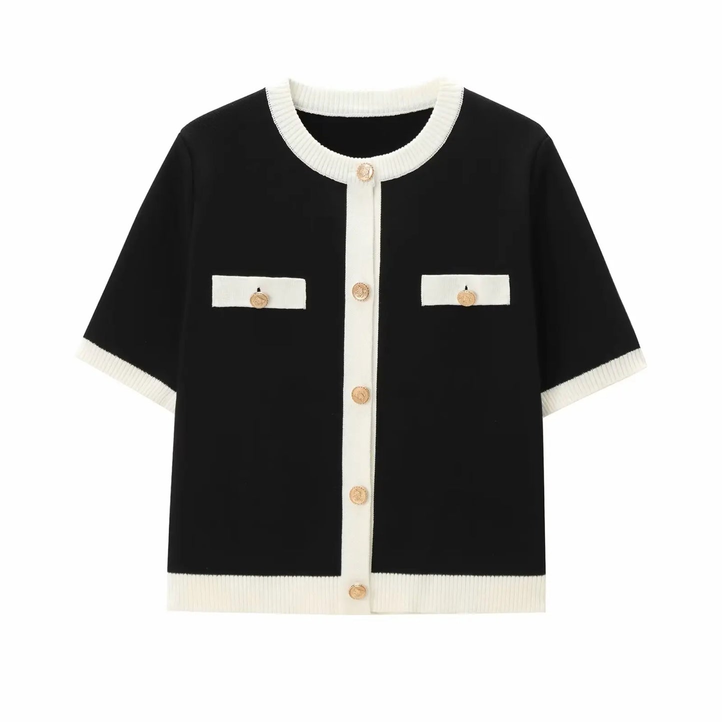 Elegant Button-Up Cardigan Top