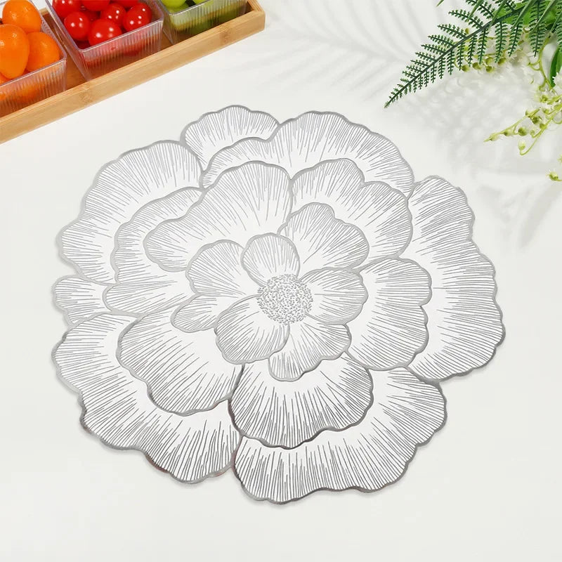 Floral Placemat – Elegant Cream Table Mat for Weddings, Dinner Parties & Everyday Use