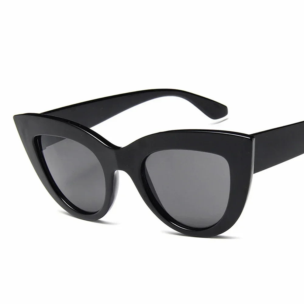 Aria Black Cat Eye Sunglasses – Bold Women’s UV Summer Eyewear