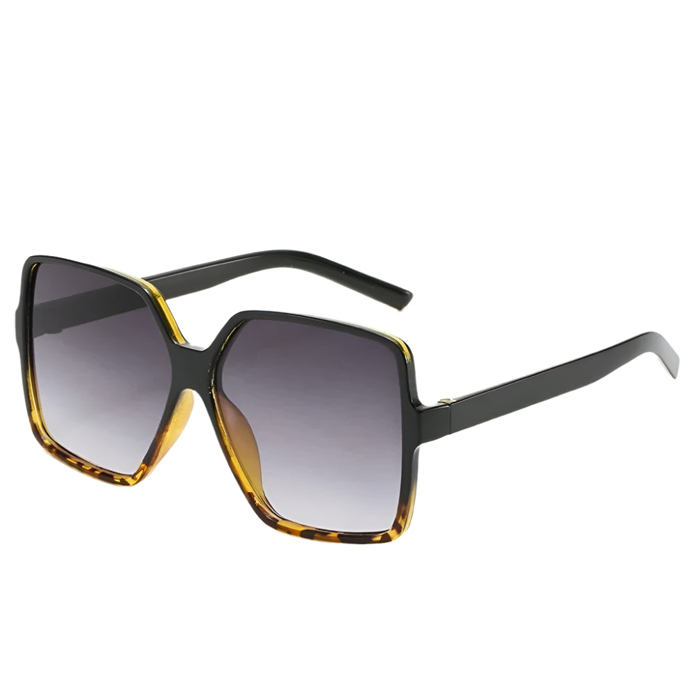 Averra Oversized Black Square Sunglasses – UV Protection Fashion Shades for Women UK
