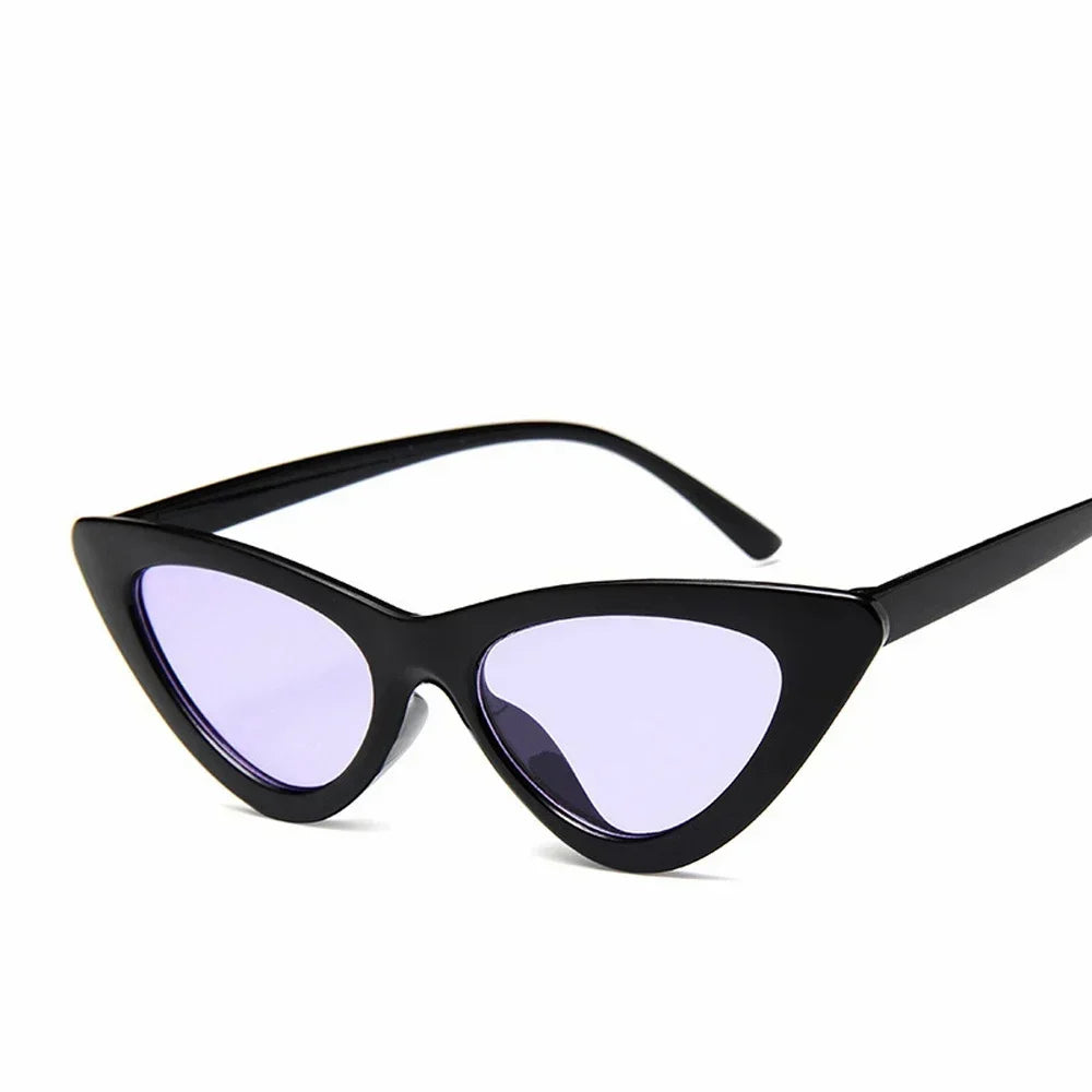 Selene Cat Eye Sunglasses – Vintage Slim Frame UV Eyewear for Women