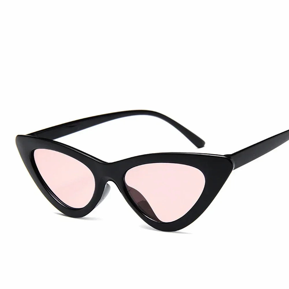 Selene Cat Eye Sunglasses – Vintage Slim Frame UV Eyewear for Women