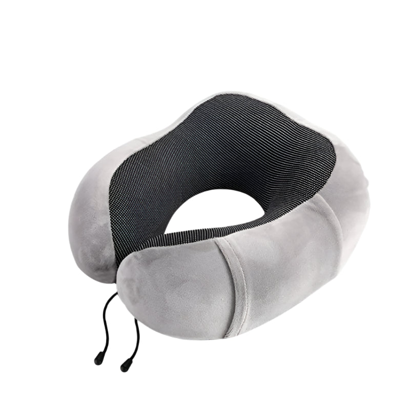 Memory Foam Neck Pillow for Travel with Breathable Design and Adjustable Support
