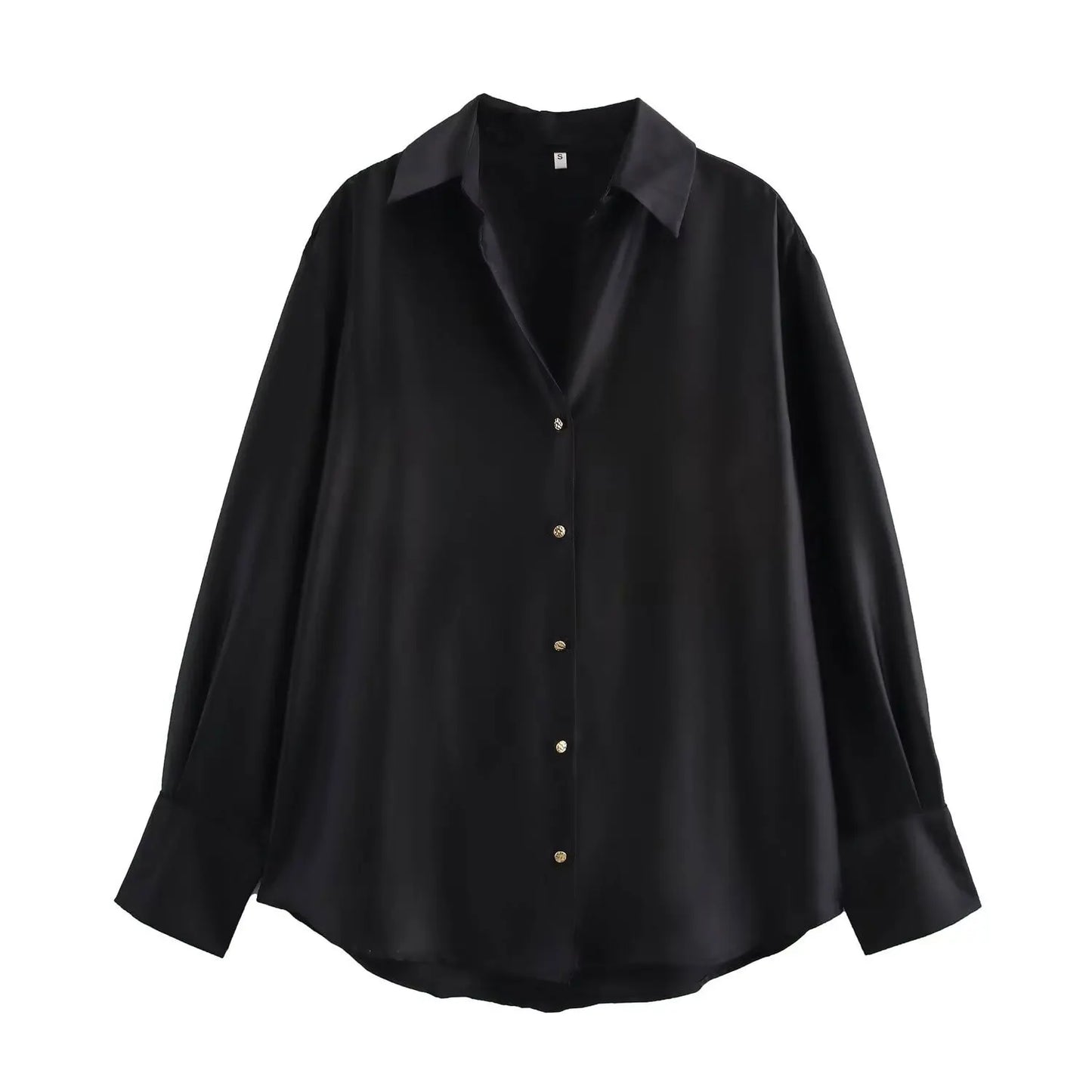 Sorrel Satin Button-Up Shirt – Effortless Work to Evening Elegance