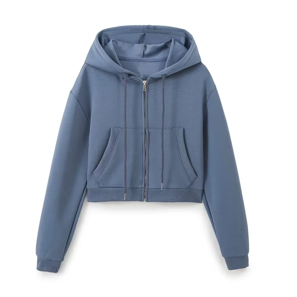 Cropped Hoodie & Flared Joggers Co-Ord Set