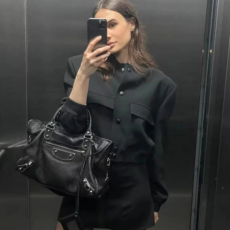 Cropped Utility Jacket