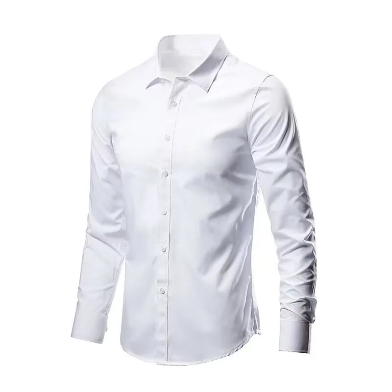 Men's Slim-Fit Long-Sleeve Shirt
