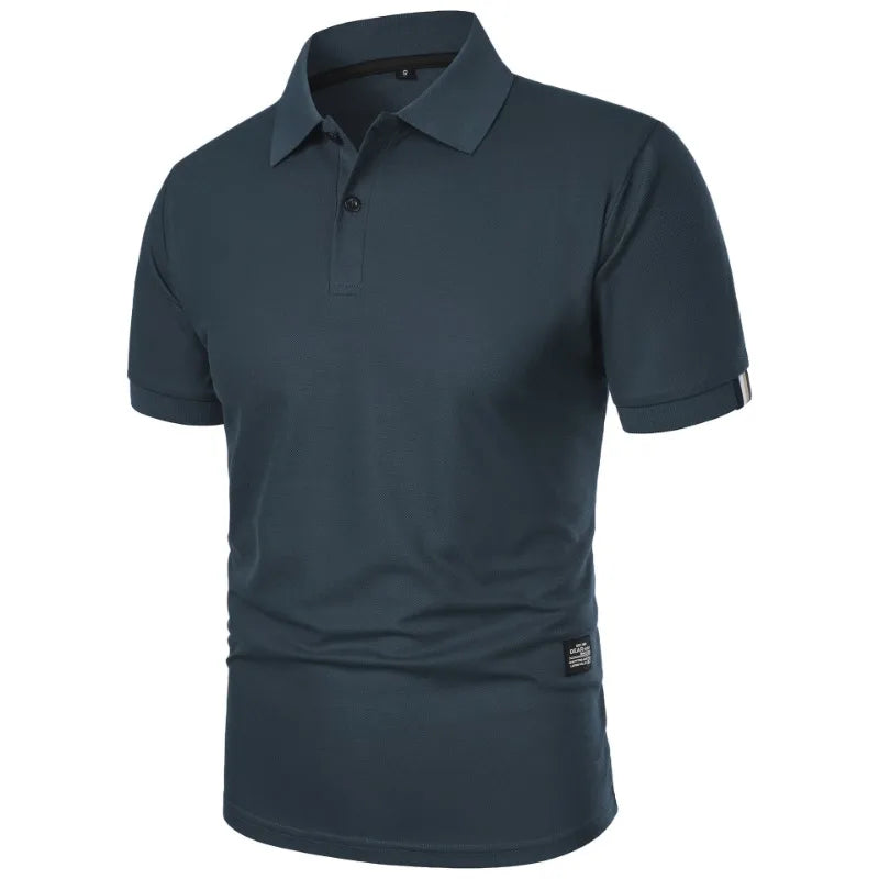 Men’s Short Sleeve Polo Shirt – Classic Smart Casual Top in Beige, Black, Navy, Grey, White, Burgundy, Green & More