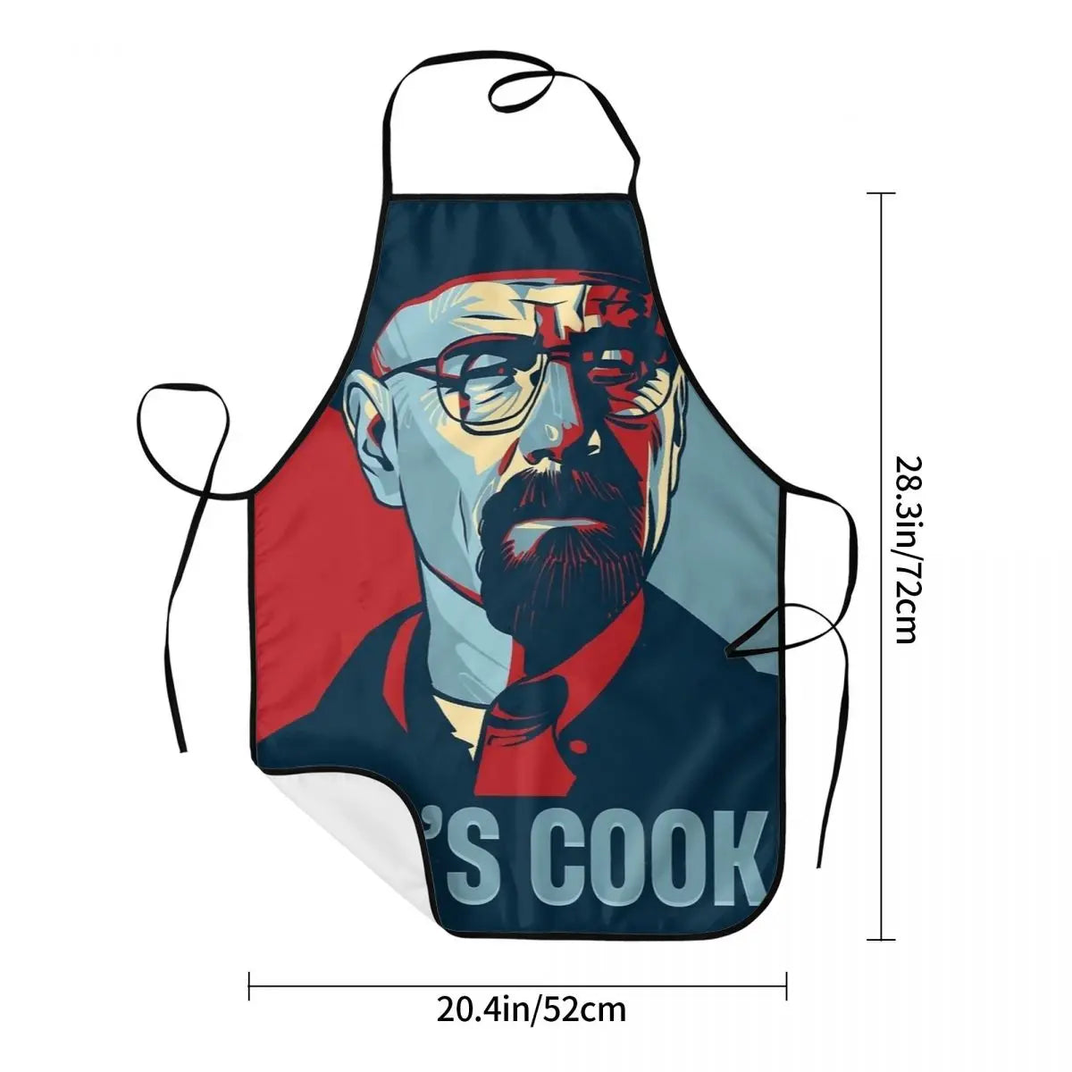 Let’s Cook Apron – Funny BBQ & Kitchen Cooking Apron for Men & Women, Adjustable Chef Gift for Grilling & Cooking Fans