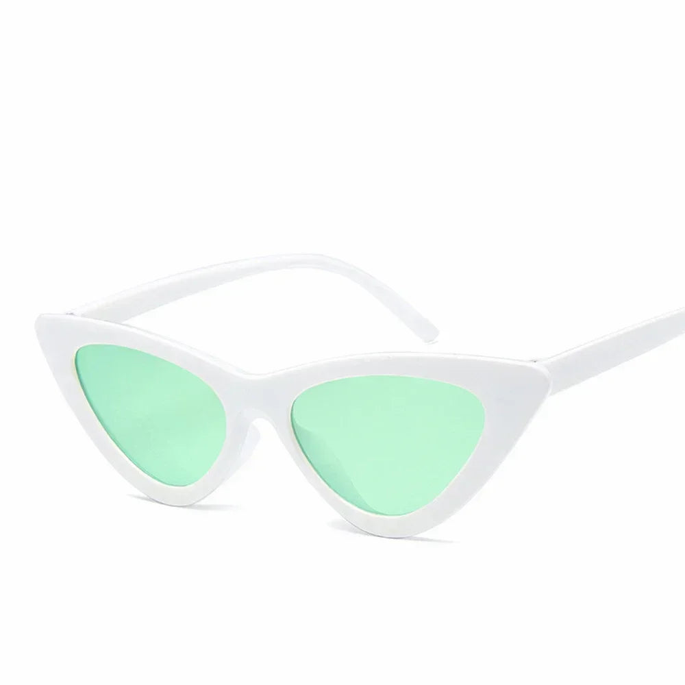 Selene Cat Eye Sunglasses – Vintage Slim Frame UV Eyewear for Women