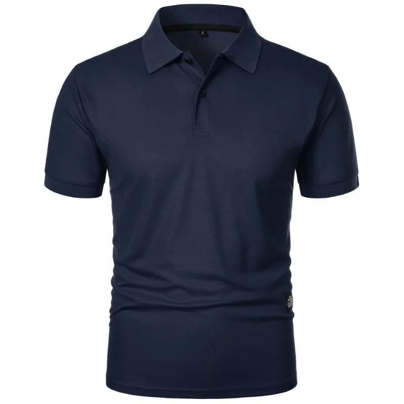 Men’s Short Sleeve Polo Shirt – Classic Smart Casual Top in Beige, Black, Navy, Grey, White, Burgundy, Green & More