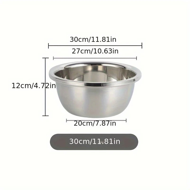 Stainless Steel Pet Food Bowl – Feeding Dish for Dogs and Cats in 18cm, 22cm, 26cm & 30cm Sizes